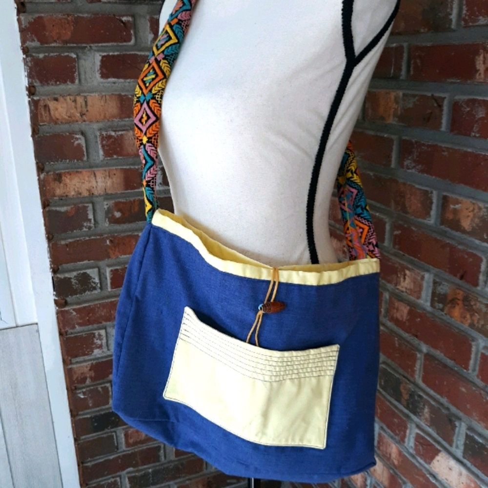 Handmade vintage inspired crossbody purse